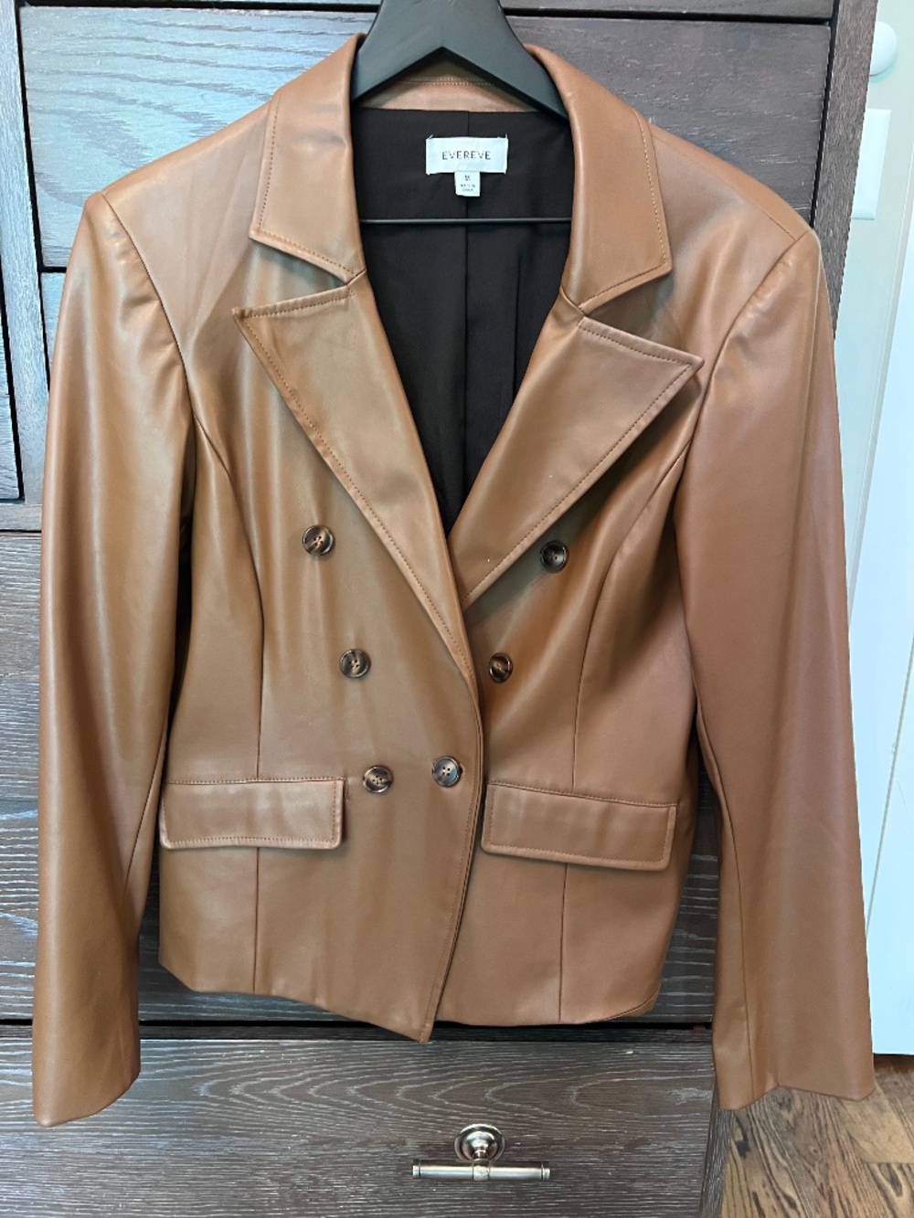 Evereve soft Vegan Leather Blazer